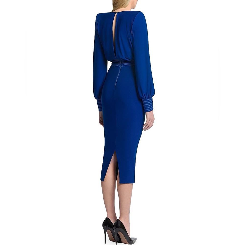 ZHIVAGO Signature Lover Man Keyhole-Back Midi Dress - Picture 4 of 11